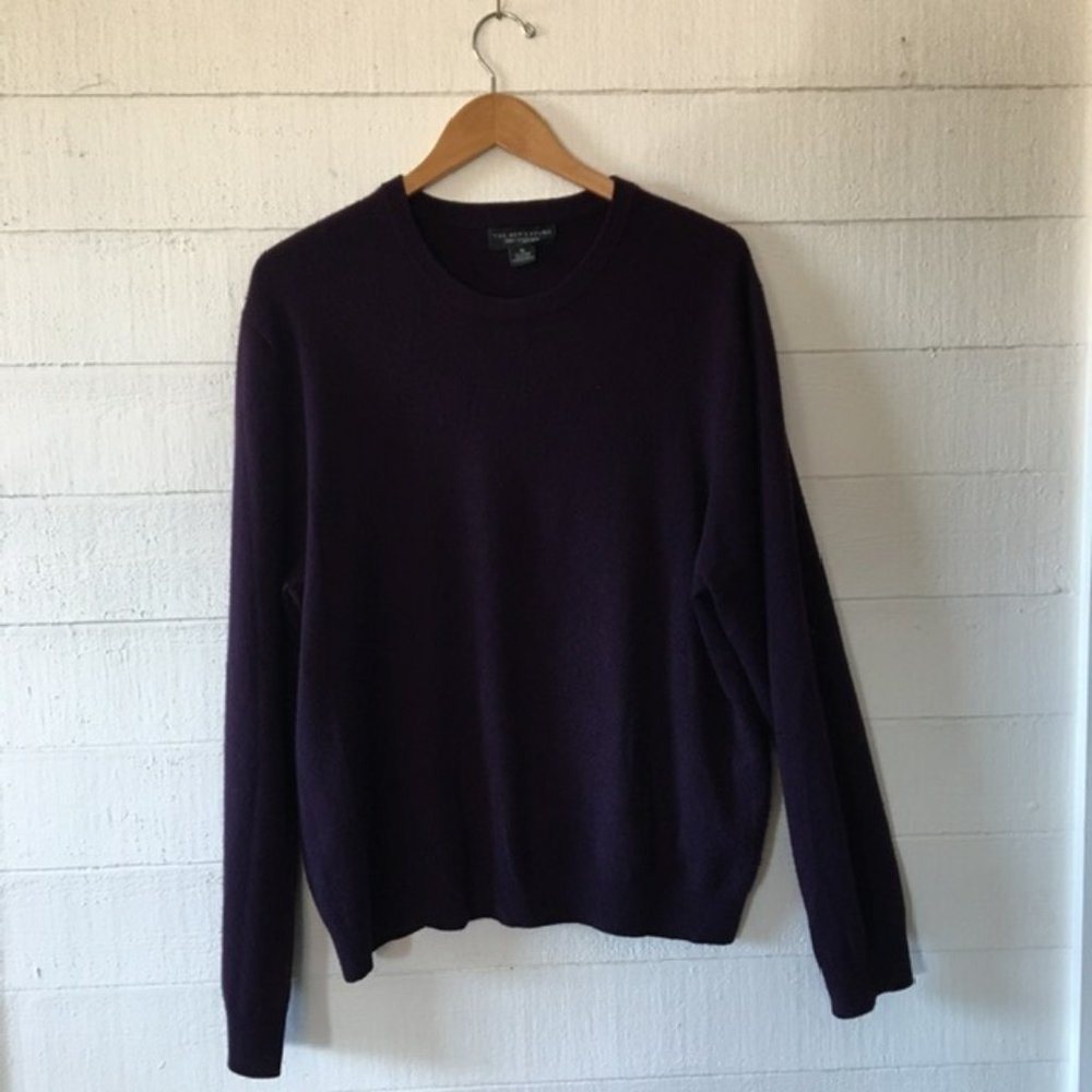 Men's Bloomingdales Cashmere Sweater Purple XL